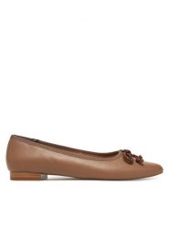 Sergio Bardi Baleriny WFA1572-29Z-SB Beżowy. Brązowe baleriny damskie Sergio Bardi, bez wzorów, ze skóry, bez obcasa. Za 249.99 zł.