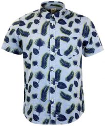 LEE MĘSKA KOSZULA SS BUTTON DOWN ILLUSION BLUE L886FD85. Niebieskie koszule męskie Lee, l, bez wzorów, bez kołnierzyka, bez ramiączek. Za 199.99 zł.