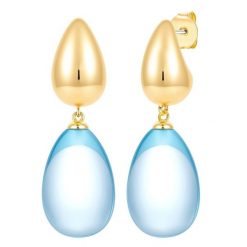 Yokoamii Kolczyki wiszace z mosiadzu w kolorze zlotym z tworzywem sztucznym 1 ct Damski. Żółte kolczyki damskie Yokoamii, sztuczne. Za 139.99 zł.