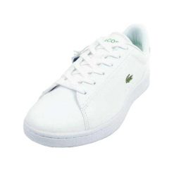 Trampki Damskie Skóra Carnaby. Białe trampki i tenisówki damskie Lacoste, bez wzorów, ze skóry. Za 488.99 zł.