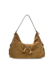 Guess Torebka 183661 Beżowy. Brązowe listonoszki damskie Guess, z aplikacjami, bez dodatków. Za 674.99 zł.