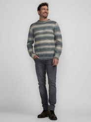 Petrol Industries Sweter w kolorze szarym rozmiar: L. Szare swetry męskie Petrol Industries, l, bez wzorów, bez kołnierzyka. Za 130.99 zł.