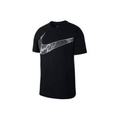 Koszulka treningowa męska Nike Dri-fit. Czarne t-shirty sportowe męskie Nike, m, z poliesteru, bez ramiączek, do biegania, dri-fit (nike). Za 209.99 zł.