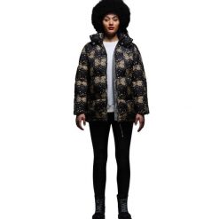 Kurtka Damska Christian Lacroix Gallican Messangers Print Baffled Padded Jacket. Czarne kurtki damskie Regatta, xl, z aplikacjami, z elastanu, z kapturem. Za 282.99 zł.