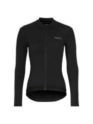 Craft Endur Training LS Jersey W — damska koszulka z długim rękawem, dopasowana. Czarne t-shirty damskie Craft, s, bez wzorów, z elastanu, bez kołnierzyka. Za 420.00 zł.