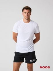 Bjorn_borg BORG LIGHT T-SHIRT z recyklingowanego poliestru. Białe t-shirty męskie Björn Borg, m, bez wzorów, bez kołnierzyka. Za 176.40 zł.