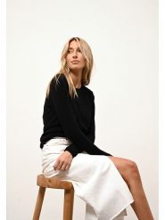 Just Cashmere Kaszmirowy sweter "Vivian" w kolorze czarnym rozmiar: M. Czarne swetry klasyczne damskie Just Cashmere, m, z kaszmiru, bez kołnierzyka. Za 347.99 zł.