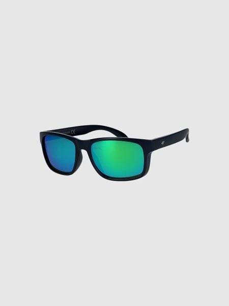 Okulary przeciwsłoneczne z powłoką lustrzaną 4F 4FWMM00ASUNU070. Niebieskie okulary przeciwsłoneczne damskie 4f. Za 69.99 zł.