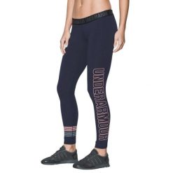 Legginsy treningowe damskie Under Armour Favorite. Niebieskie legginsy damskie Under Armour, bez wzorów, z bawełny. W wyprzedaży za 122.00 zł.