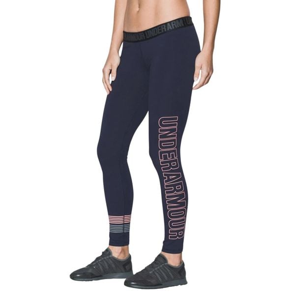 Legginsy treningowe damskie Under Armour Favorite. Niebieskie legginsy damskie Under Armour, bez wzorów, z bawełny. W wyprzedaży za 122.00 zł.