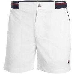 Spodenki tenisowe Fila Shorts Stephan. Białe szorty męskie Fila, bez wzorów, z elastanu, eleganckie. Za 191.99 zł.