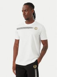 Beverly Hills Polo Club T-Shirt M1608-HR Biały Regular Fit. Białe koszulki polo męskie Beverly Hills Polo Club, l, bez wzorów, z bawełny, bez ramiączek. Za 139.99 zł.