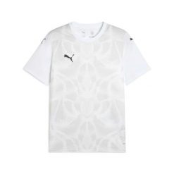 Koszulka Puma Team Ultimate. Białe t-shirty sportowe męskie Puma, z materiału, bez ramiączek, do piłki nożnej. Za 174.50 zł.