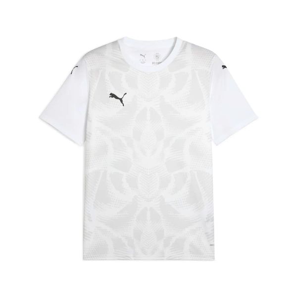 Koszulka Puma Team Ultimate. Białe t-shirty sportowe męskie Puma, z materiału, bez ramiączek, do piłki nożnej. Za 174.50 zł.