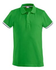 Clique koszulka polo męska Newton z bawełny ring-spun – trójkolorowy kontrast. Zielone koszulki polo męskie CLIQUE, m, bez wzorów, z bawełny, bez ramiączek. Za 136.03 zł.