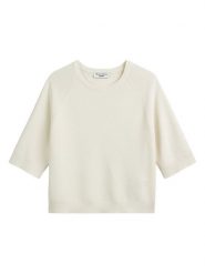 Marc O´Polo Sweter w kolorze kremowym rozmiar: M. Brązowe swetry klasyczne damskie m, z bawełny, bez kołnierzyka. Za 223.99 zł.