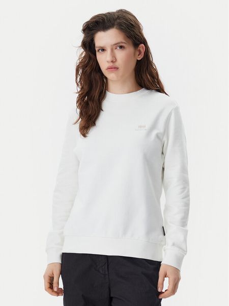 Napapijri Bluza B-Nina NP0A4H85 Biały Regular Fit. Białe bluzy bez kaptura damskie Napapijri, m, z bawełny. Za 170.99 zł.