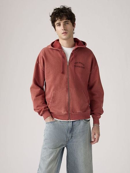 Levi's Bluza w kolorze koralowym rozmiar: M. Czerwone bluzy z kapturem męskie Levi's, m, z bawełny. Za 148.61 zł.