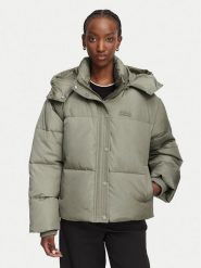 KARL LAGERFELD Kurtka puchowa Essential B3W15002 Zielony Regular Fit. Zielone kurtki damskie Karl Lagerfeld, xl, bez wzorów, z puchu, bez kaptura. Za 1,299.00 zł.