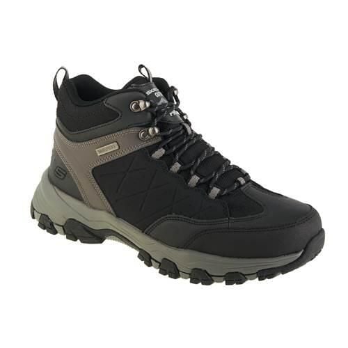 Buty trekkingowe męskie Skechers Selmen. Czarne buty trekkingowe męskie Skechers, z materiału, przed kolano, bez zapięcia, trekkingowe. Za 467.00 zł.