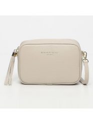 Maison héritage PARIS Skórzana torebka "Gaby" w kolorze kremowym - 28 x 22 x 8 cm rozmiar: onesize. Brązowe torebki klasyczne damskie maison héritage PARIS, bez wzorów, z materiału, bez dodatków. Za 291.51 zł.