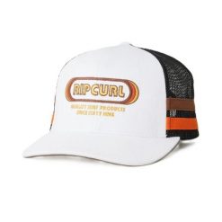 Czapka z daszkiem męska Rip Curl Surf Revival Trucker. Białe czapki męskie Rip Curl, bez wzorów, sportowe. Za 109.99 zł.