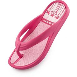 Damskie klapki Loap Phinea Pnk różowe. Czerwone klapki damskie LOOP, bez wzorów, bez obcasa. Za 131.99 zł.