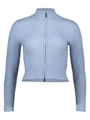 ONLY Kardigan "Senta" w kolorze błękitnym rozmiar: M. Niebieskie kardigany damskie Only, m, bez wzorów, prążkowane. Za 105.14 zł.