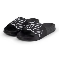 Klapki Fila Scritto Slipper M FFM0304.83036 czarne. Czarne klapki i japonki męskie z syntetyku. Za 243.81 zł.