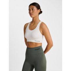 Stanik fitness cardio Hummel hmltif. Białe biustonosze sportowe damskie HUMMEL, bez wzorów. Za 152.50 zł.