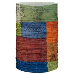 Komin na szyję dla dorosłych Original Ecostretch Tube Scarf. Żółte szaliki i kominy damskie Buff, bez wzorów, z elastanu. Za 94.99 zł.