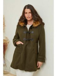 Curvy Lady Płaszcz przejściowy w kolorze khaki rozmiar: 44/46. Brązowe płaszcze damskie Curvy Lady, bez wzorów, klasyczne. Za 140.53 zł.