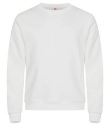 Clique Miami Roundneck — uniseksowy sweter z bawełny i poliestru pochodzącego z. Białe swetry klasyczne damskie CLIQUE, xl, bez wzorów, z bawełny, bez kołnierzyka. Za 158.32 zł.