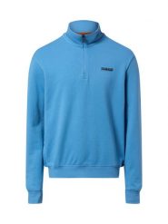 Napapijri Bluza męska - pudełko B-small Mężczyźni Bawełna niebieski jednolity, L. Niebieskie bluzy bez kaptura męskie Napapijri, l, z bawełny. Za 399.95 zł.