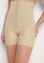 Beżowa Bielizna modelująca Majtki Push Up z Wysokim Stanem Lunietta. Brązowa bielizna wyszczuplająca Born2be, z jeansu. Za 59.99 zł.