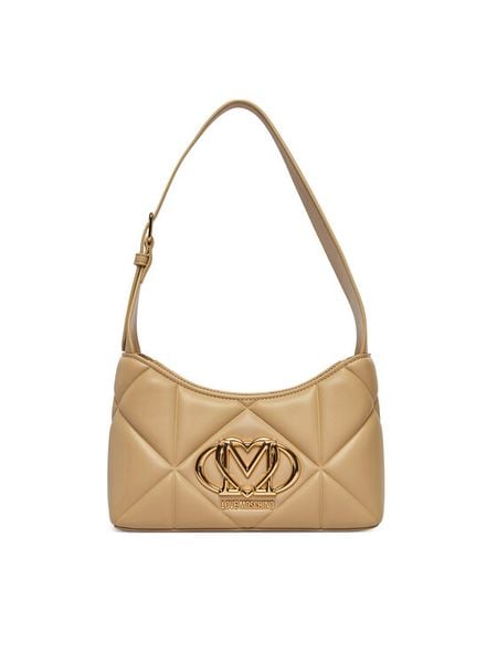 LOVE MOSCHINO Torebka JC4258PP0OLC0209 Beżowy. Brązowe torebki klasyczne damskie Love Moschino, bez wzorów, ze skóry, bez dodatków. Za 539.99 zł.
