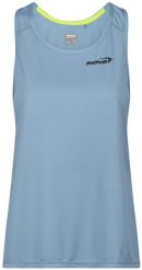 Koszulka do biegania damska Inov-8 Performance Vest. Niebieskie t-shirty damskie Inov-8, bez wzorów, z materiału, bez kołnierzyka. Za 79.19 zł.