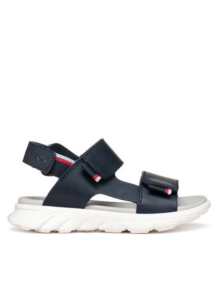 Geox Sandały J Sandal Airadyum Bo J55F1B 0009B C0735 M Granatowy. Niebieskie sandały chłopięce Geox, ze skóry, bez zapięcia. Za 209.99 zł.