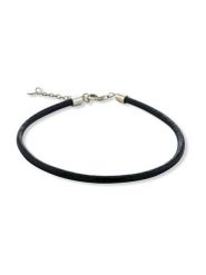 CHARM'S Skórzana bransoletka w kolorze czarnym rozmiar: 21 cm. Czarne bransoletki damskie CHARM'S, srebrne. Za 79.03 zł.