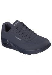 Buty sportowe męskie Skechers Uno Stand On Air. Niebieskie buty sportowe na co dzień męskie Skechers, na zimę, z materiału, bez zapięcia, trekkingowe. Za 490.00 zł.