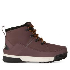 Trzewiki The North Face. Brązowe botki damskie The North Face, bez obcasa, na płaskiej podeszwie, bez zapięcia. Za 589.99 zł.