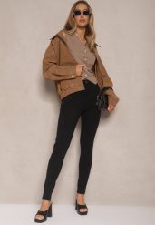 Czarne Jeansy Skinny z Bawełny High Waist Calliren. Czarne jeansy damskie Renee, z podwyższonym stanem. Za 89.99 zł.