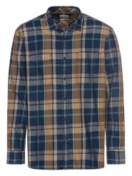 Camel Active Koszula w kolorze karmelowo-granatowym rozmiar: XL. Niebieskie koszule męskie Camel Active, xl, bez wzorów, z bawełny, bez kołnierzyka, bez ramiączek. Za 180.49 zł.