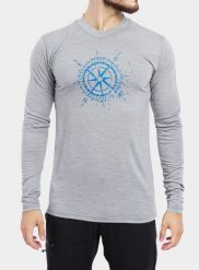 Bluzka termoaktywna Sensor Merino Active PT Tee L/S. Szare bielizna termoaktywna męska Sensor, l, bez wzorów, z materiału. Za 357.49 zł.