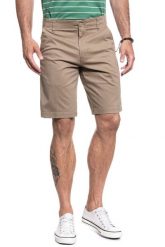 LEE COMFORT SHORT XM KHAKI L71ZPB08 112119599. Brązowe szorty męskie Lee, bez wzorów, z materiału. Za 169.99 zł.