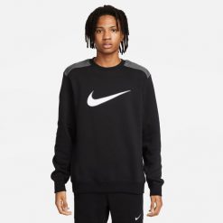 Bluza sportowa męska Nike FN0245010. Czarne bluzy bez kaptura męskie Nike, l. Za 265.00 zł.