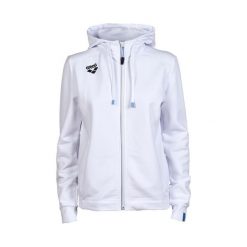 Bluza damska Arena Team Hooded Jacket Panel z kapturem. Białe bluzy z kapturem damskie Arena, xl, z bawełny. Za 299.00 zł.