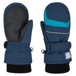 Rękawiczki dziecięce Loap Ruti Blue. Niebieskie rękawiczki dziecięce Scarpa, z materiału, bez ramiączek. Za 48.58 zł.