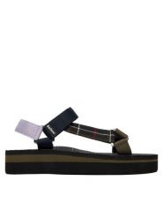 Barbour Sandały Mila LBS0020OL51 Kolorowy. Sandały damskie Barbour, bez wzorów, z materiału, bez obcasa, na płaskiej podeszwie. Za 269.99 zł.