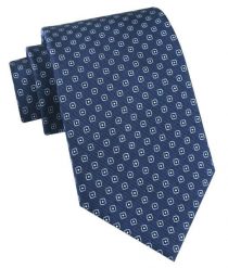 Jedwabny Krawat Męski - His Story - Ciemnoniebieski, Regularny Wzór. Niebieskie krawaty i muchy męskie His Story, bez wzorów, z jedwabiu, eleganckie. Za 115.00 zł.